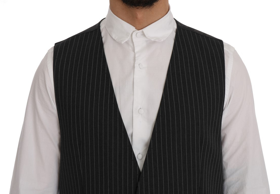 Dolce & Gabbana Grey Waistcoats for Men side view