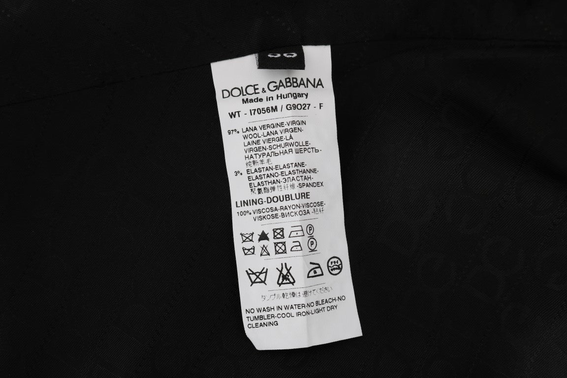 Gilet Dolce & Gabbana Noir STAFF en Laine Stretch