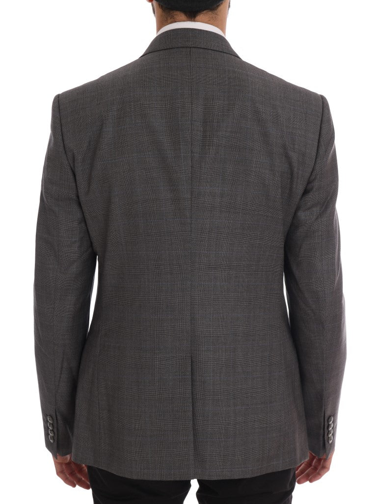 Veste de blazer slim MARTINI en laine grise Dolce & Gabbana