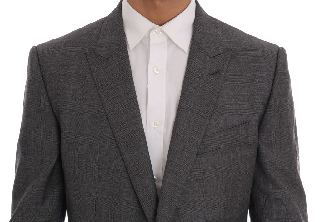 Veste de blazer slim MARTINI en laine grise Dolce & Gabbana