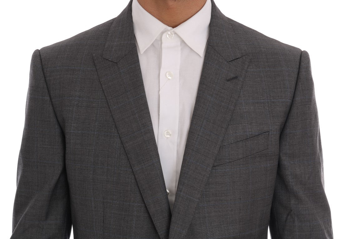 Veste de blazer slim MARTINI en laine grise Dolce & Gabbana