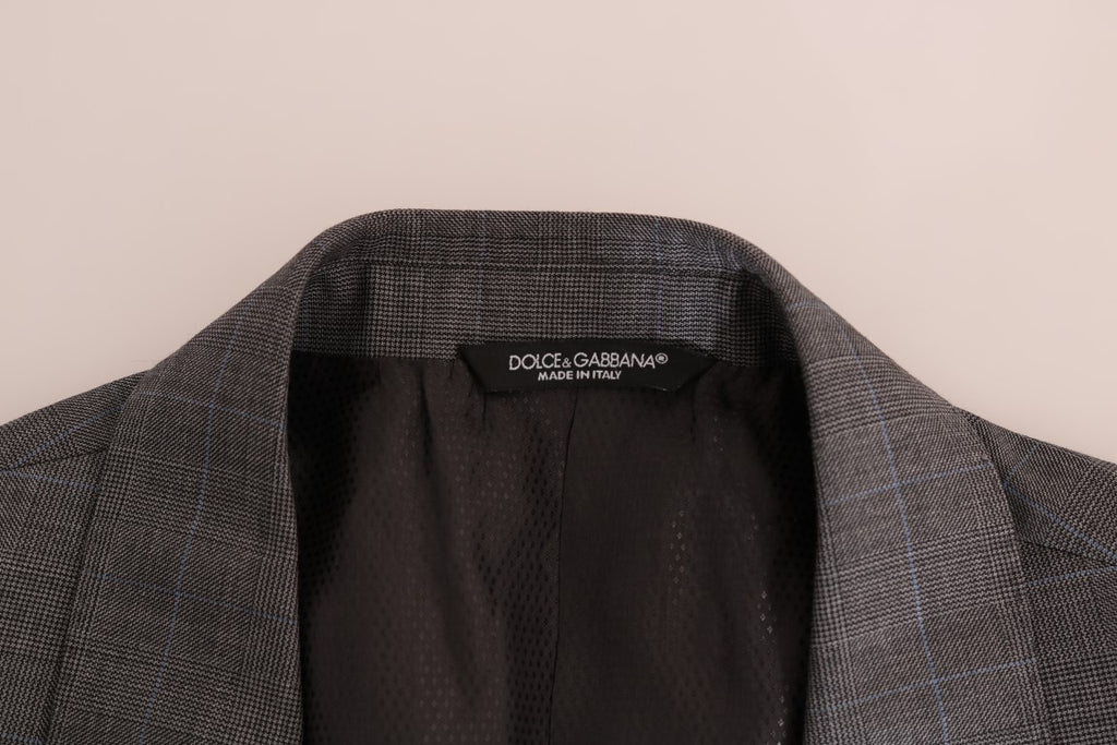 Veste de blazer slim MARTINI en laine grise Dolce & Gabbana