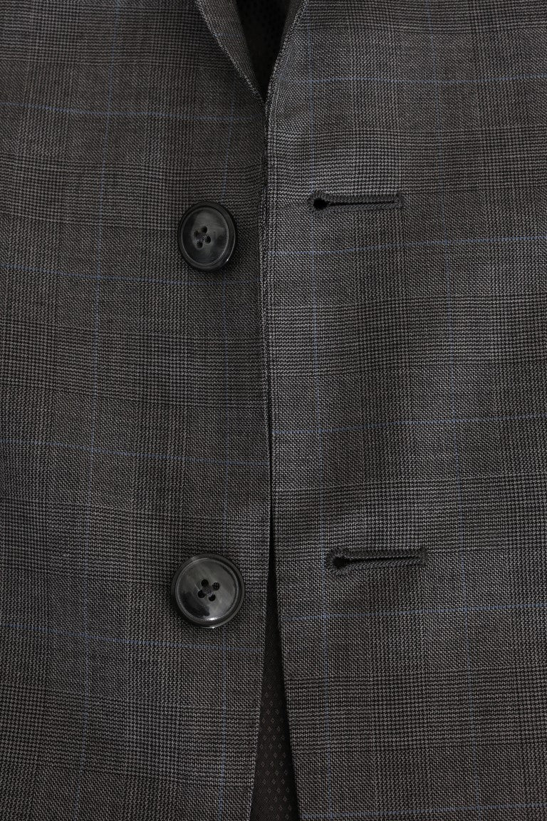 Veste de blazer slim MARTINI en laine grise Dolce & Gabbana