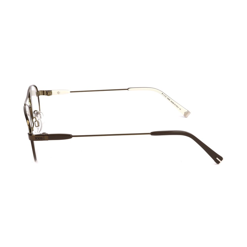 Lunettes (monture) en métal bronze Tod's