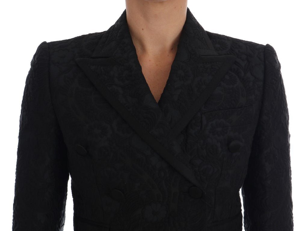 Dolce & Gabbana Black Coat for Women side view
