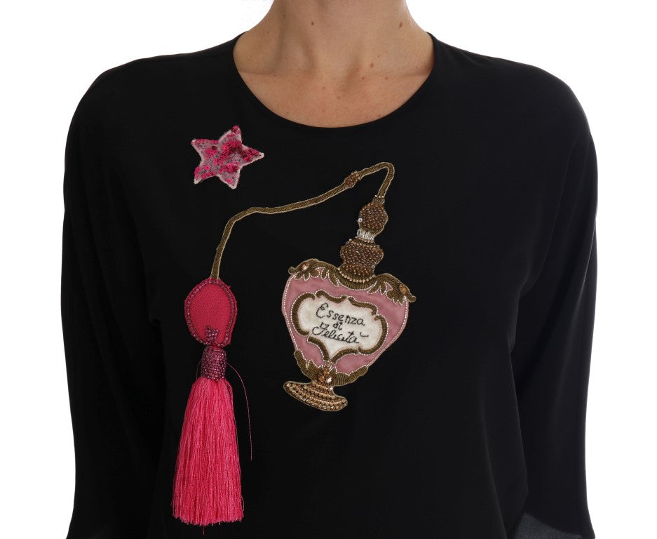 Dolce & Gabbana Black T-Shirt for Women side view