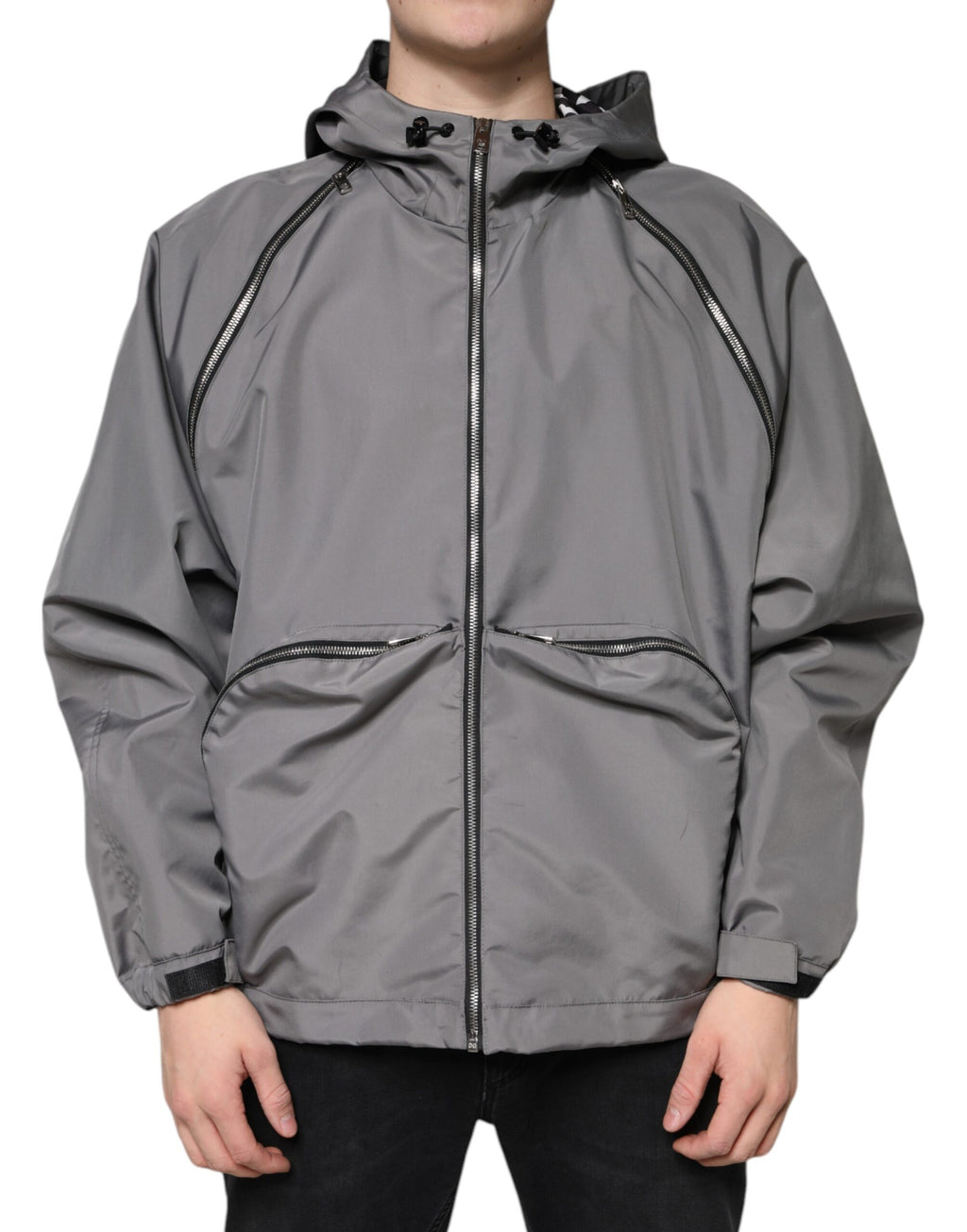 Dolce & Gabbana Grey Shell Jacket for Men alternate view