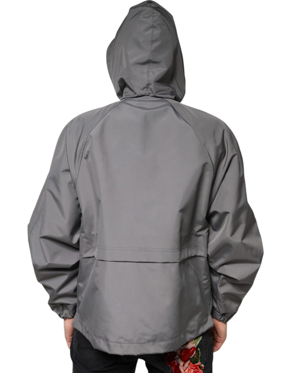 Dolce & Gabbana Grey Shell Jacket for Men side view