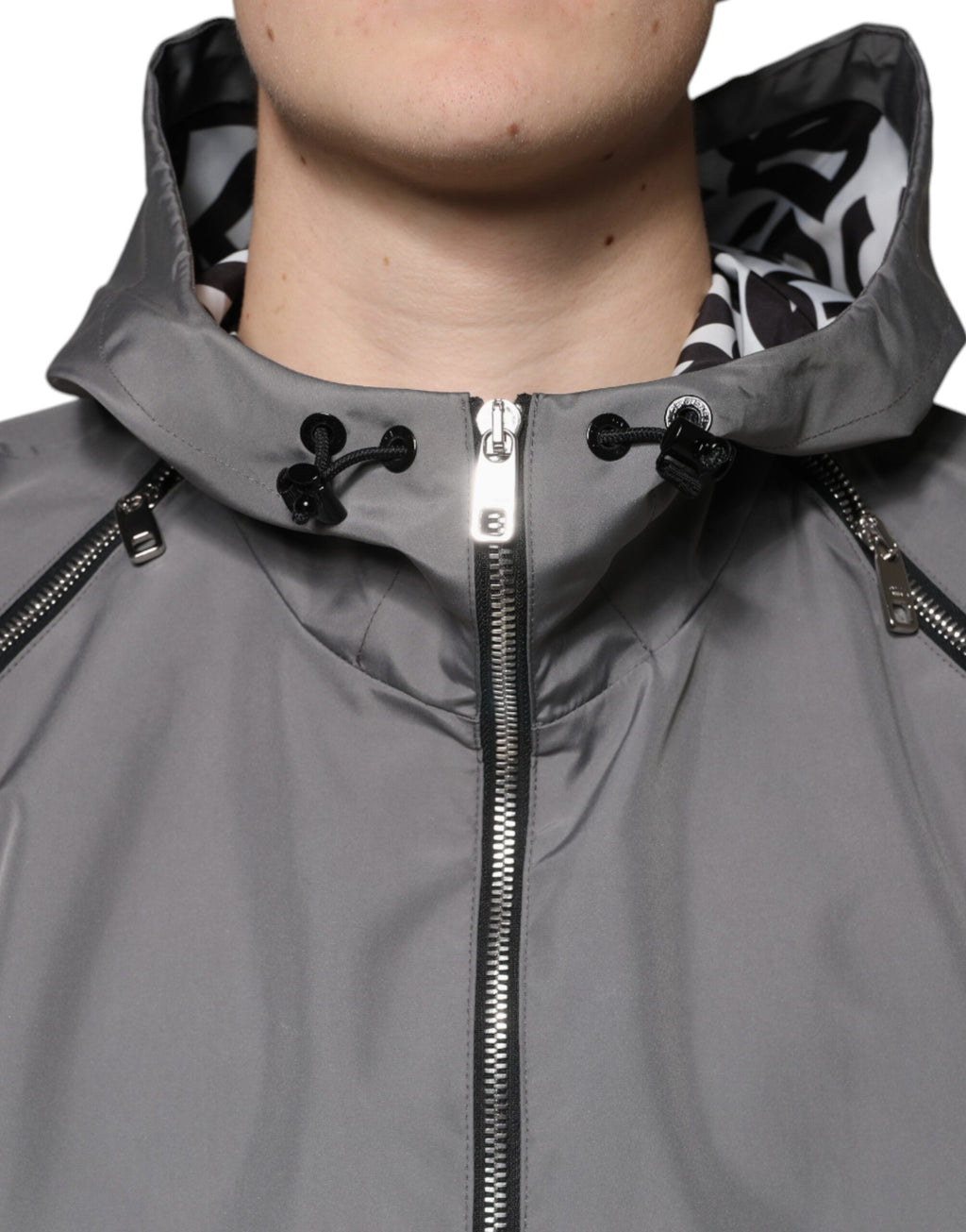 Dolce & Gabbana Grey Shell Jacket for Men additional view
