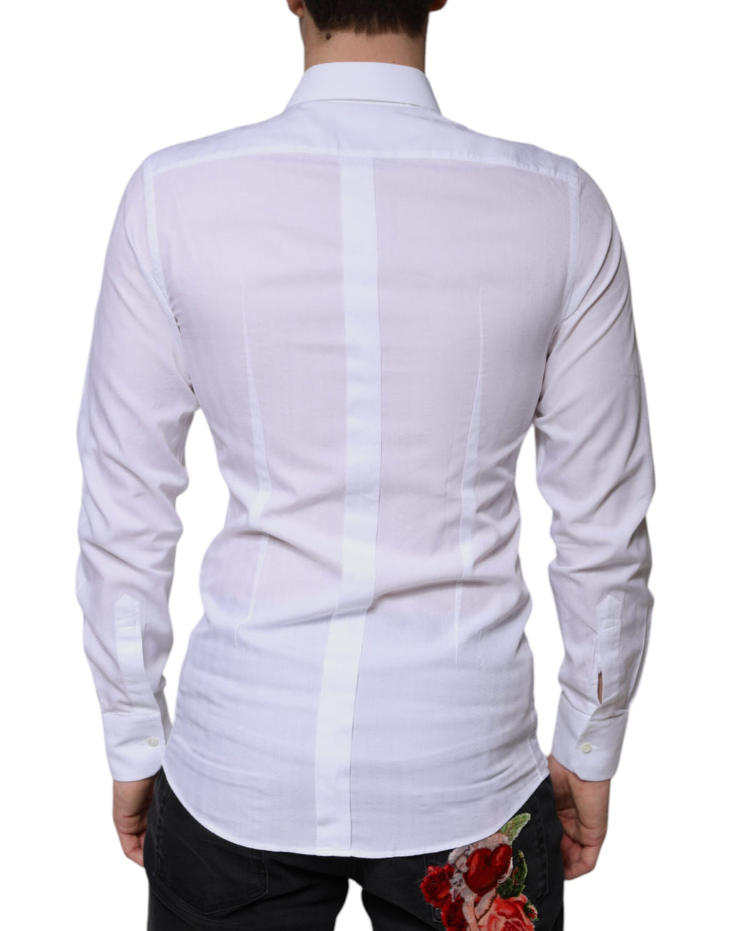 Dolce & Gabbana White Dress Shirt for Men side view