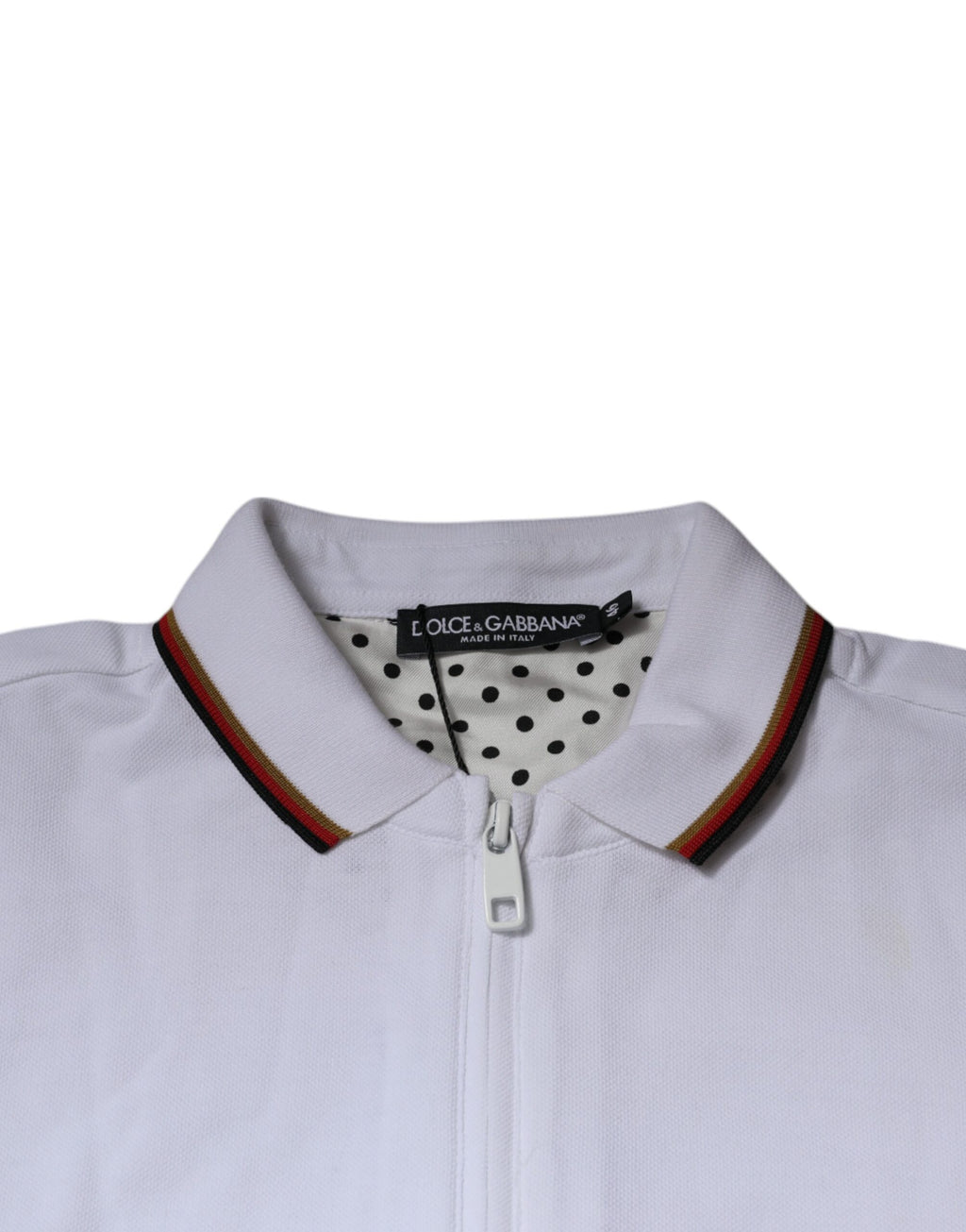 Dolce & Gabbana Sweat-shirt zippé homme avec couronne blanche