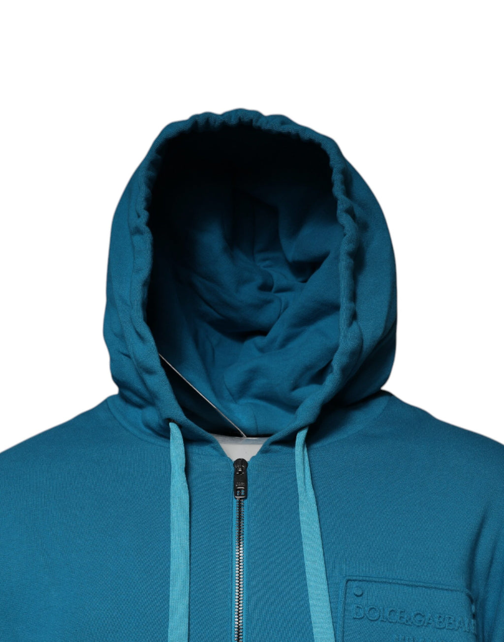 Dolce & Gabbana Blue Hoodie for Men detail view