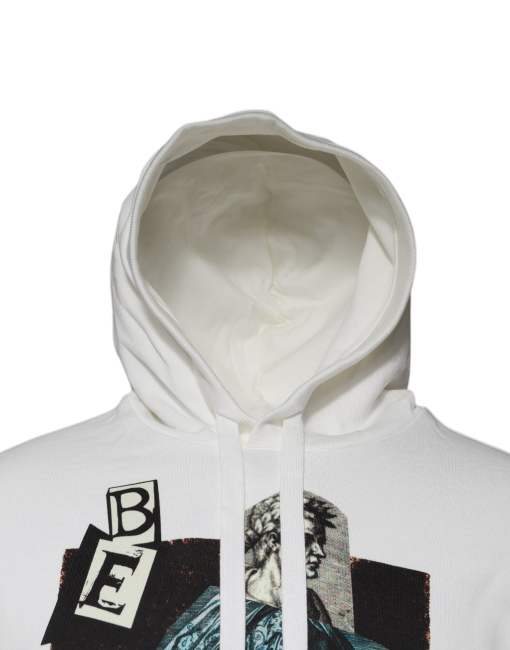 Pull en coton à capuche blanc Dolce & Gabbana Caesar