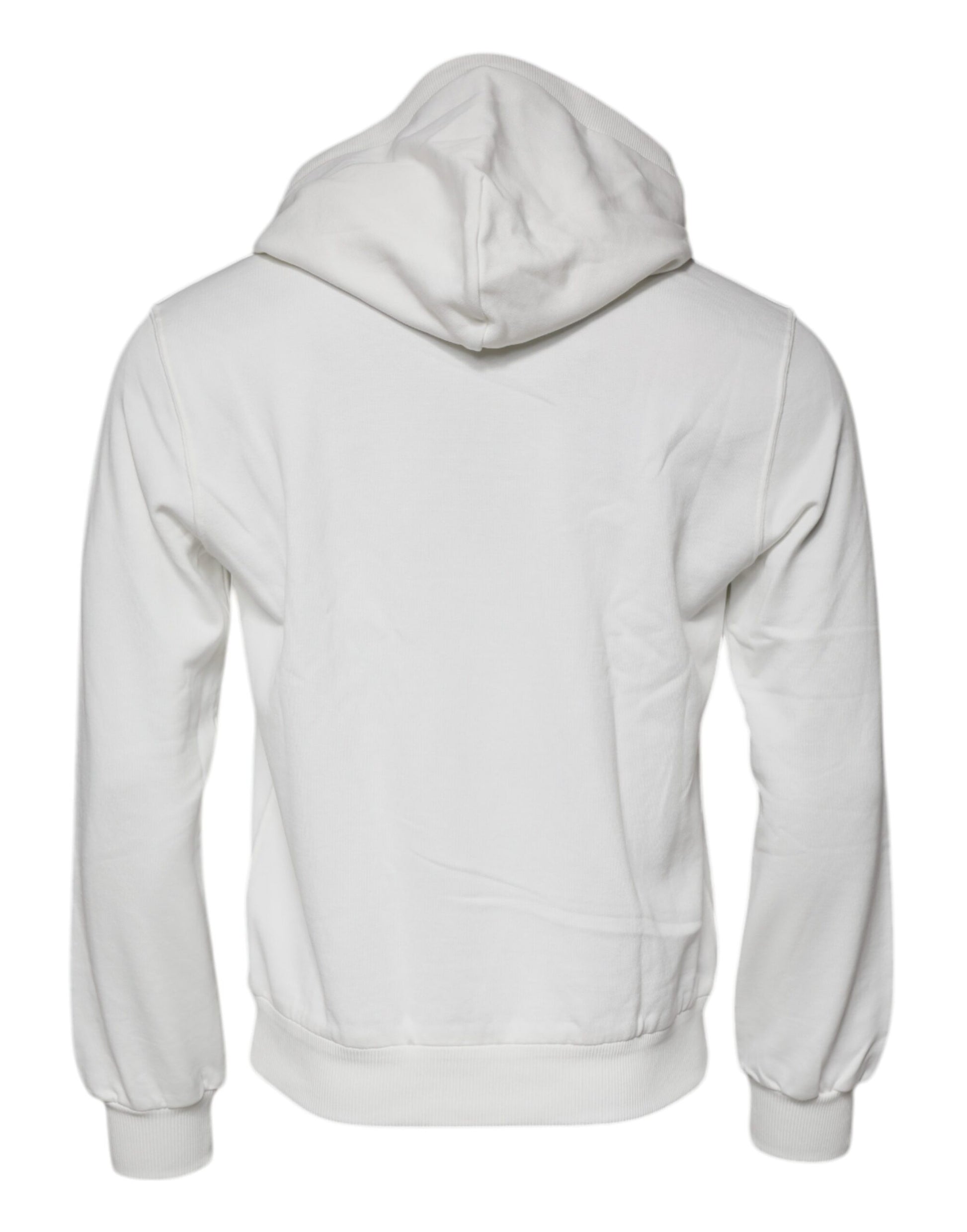 Pull en coton à capuche blanc Dolce & Gabbana Caesar