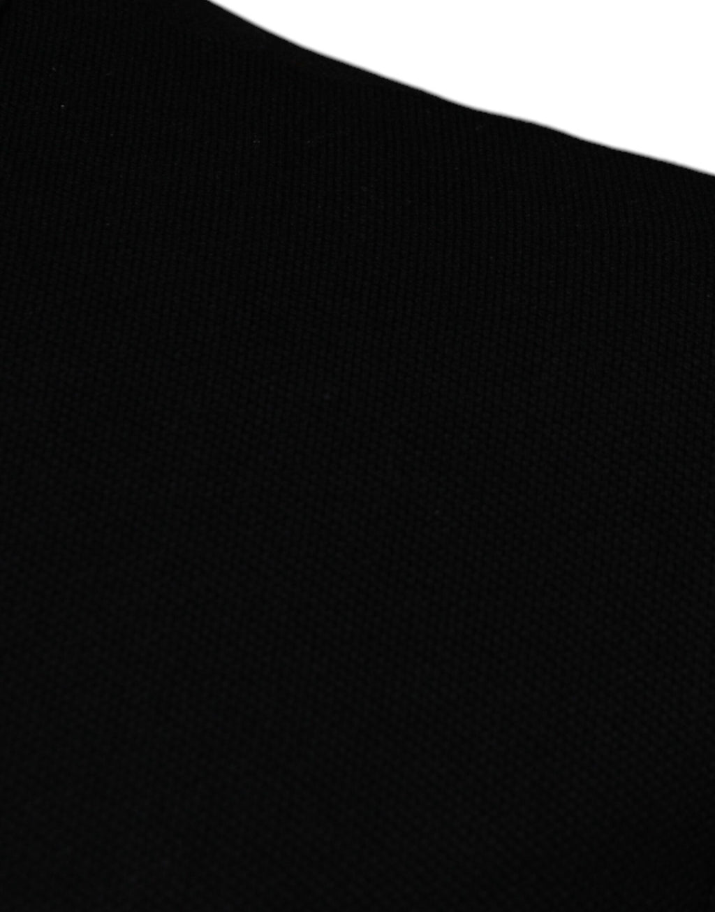 T-shirt polo Versace noir en viscose à col et manches courtes