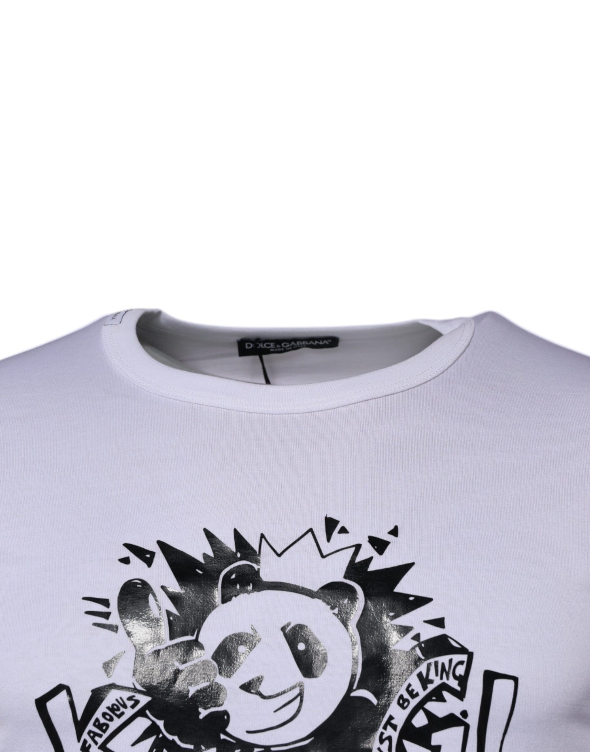 Dolce & Gabbana White T-Shirt for Men detail view