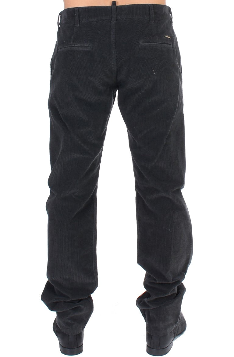 GF Ferre Black Casual Pants for Men detail view