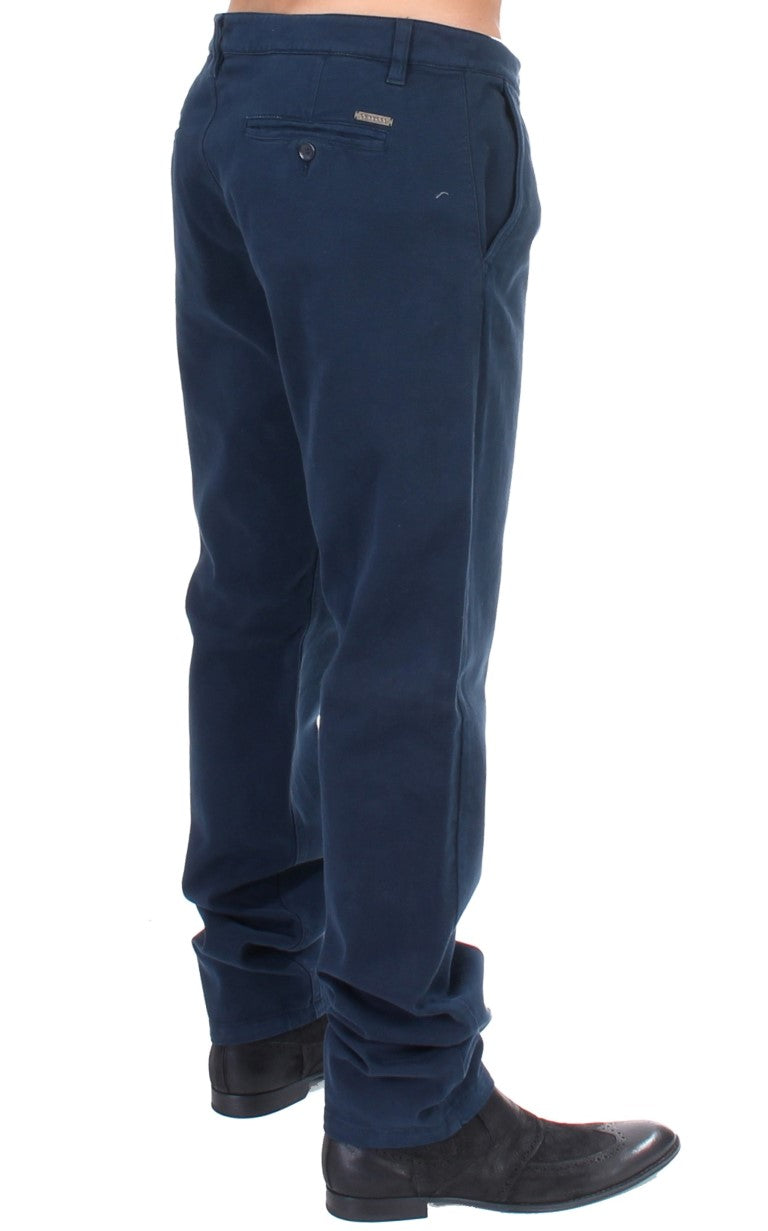 Pantalon chino coupe droite GF Ferre Blue Stretch