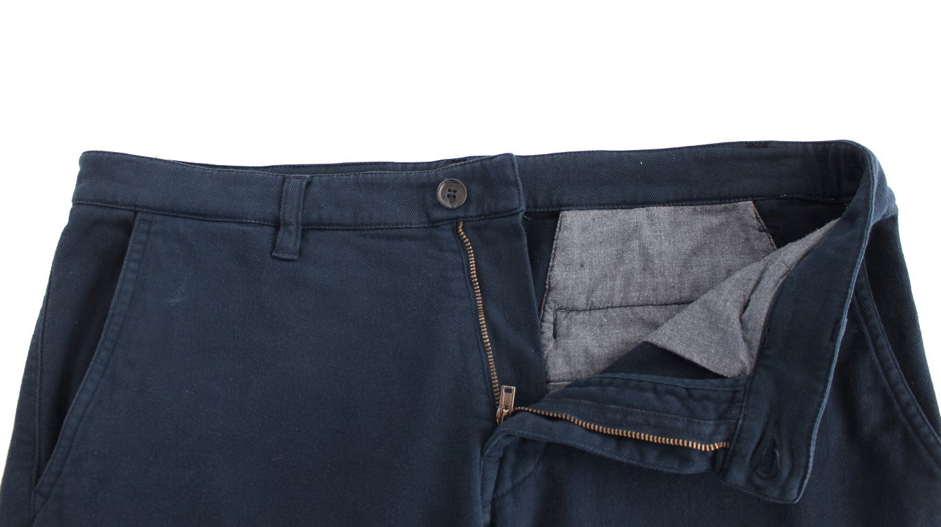 Pantalon chino coupe droite GF Ferre Blue Stretch