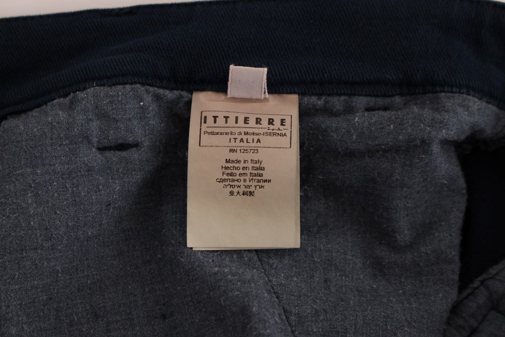 Pantalon chino coupe droite GF Ferre Blue Stretch