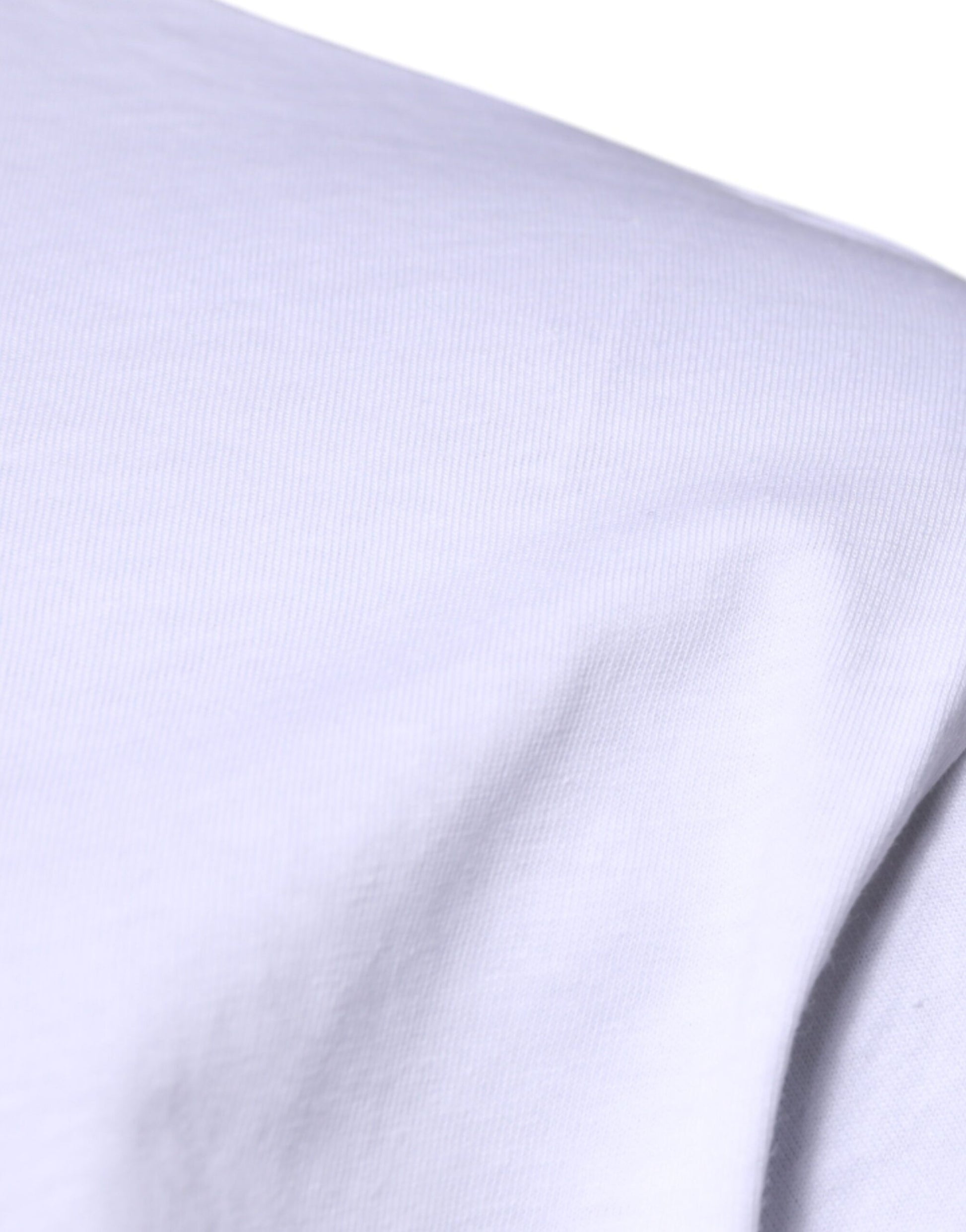 T-shirt col rond en coton blanc avec logo DG Dolce & Gabbana