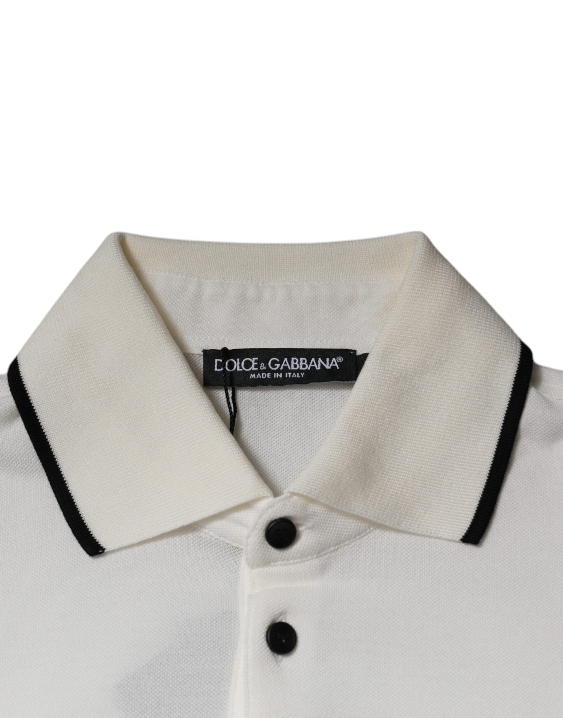 Dolce & Gabbana White Polo Shirt for Men additional view