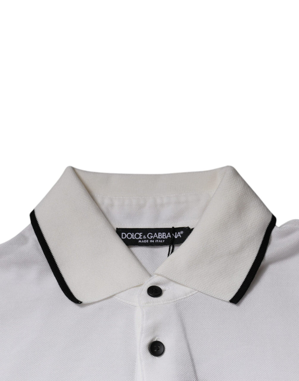 Dolce & Gabbana White Polo Shirt for Men additional view