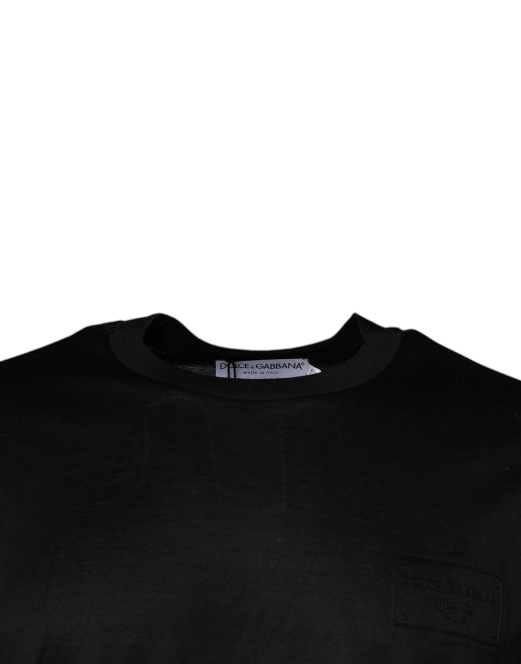Dolce & Gabbana Black T-Shirt for Men detail view