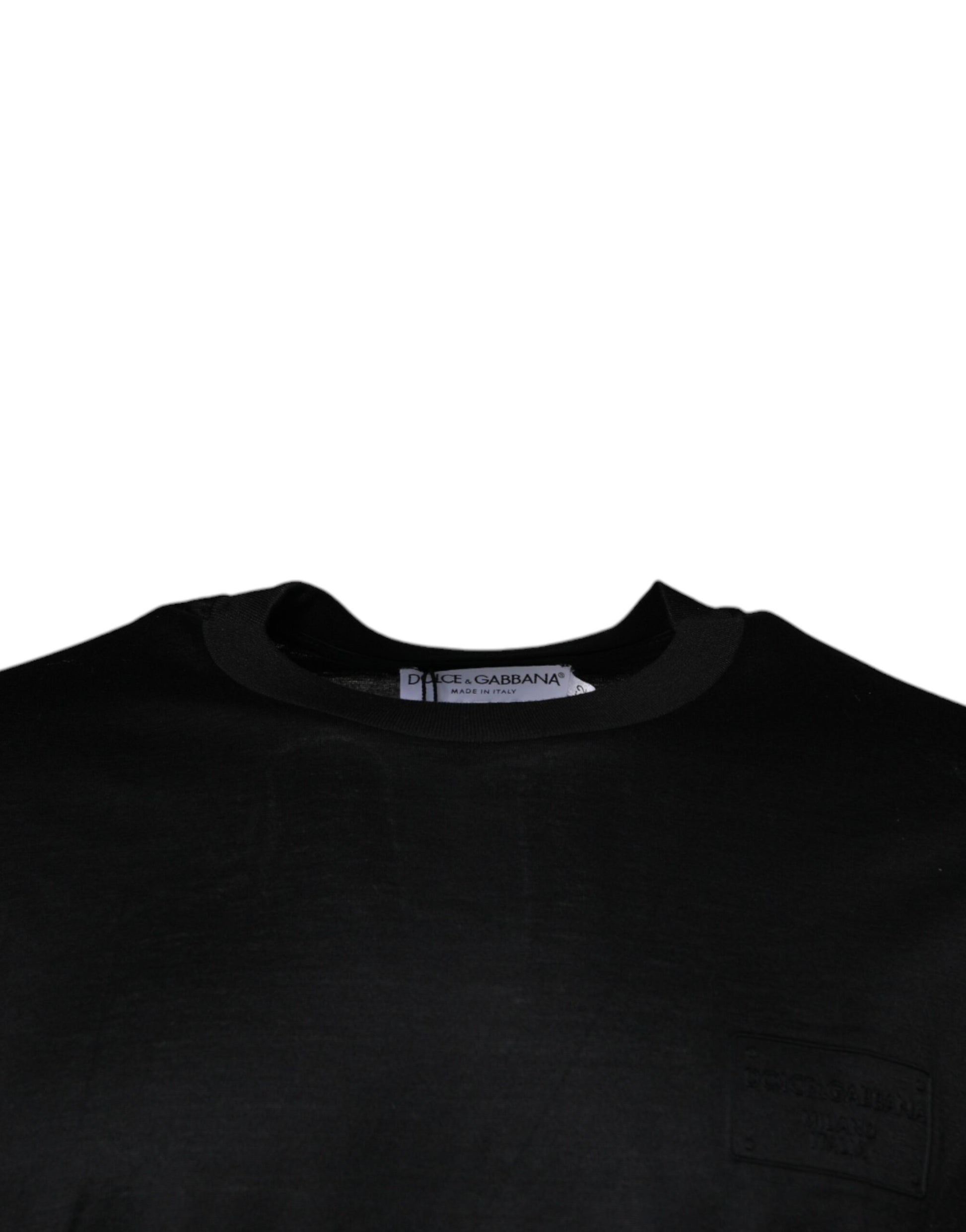 Dolce & Gabbana Black T-Shirt for Men detail view