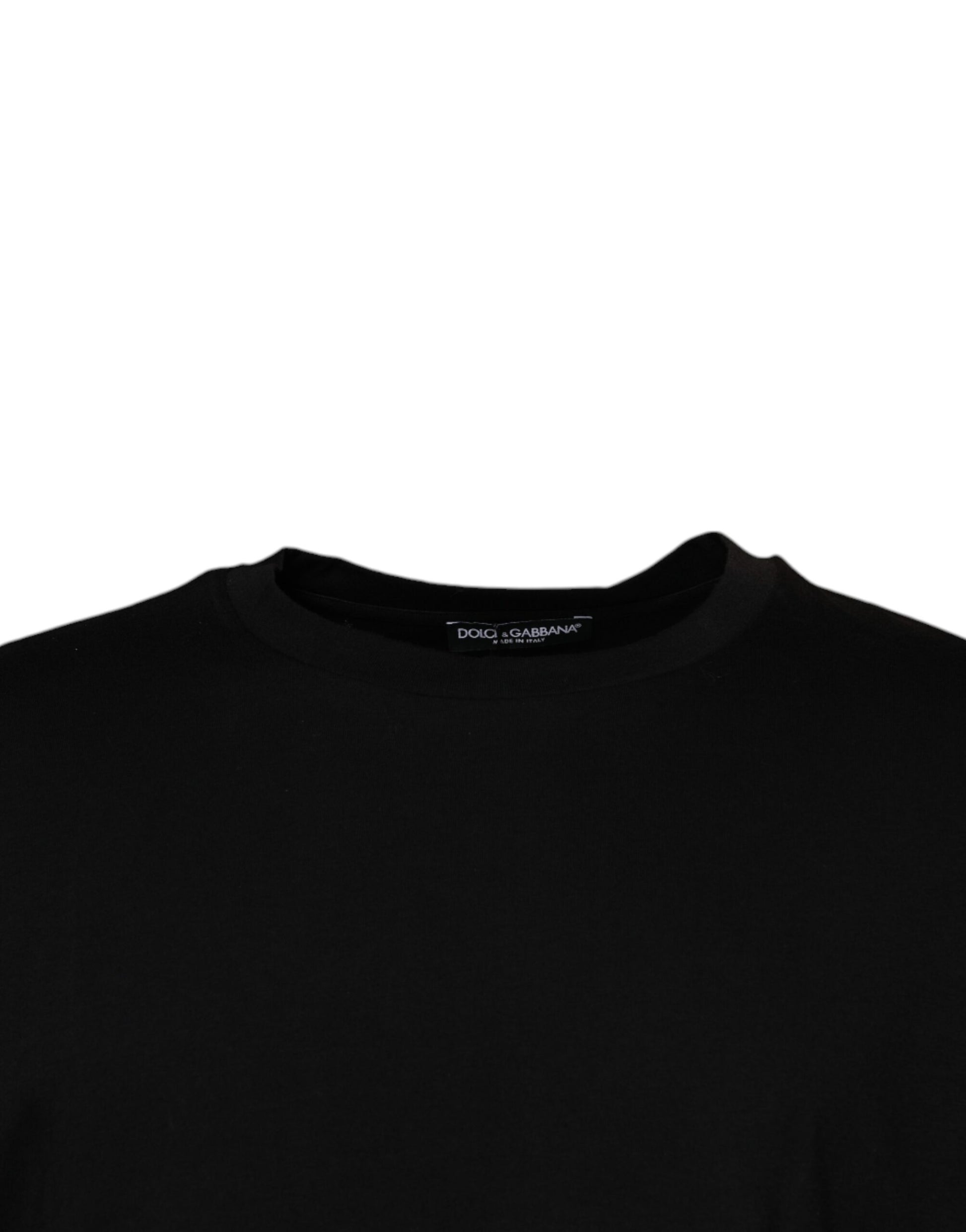 Dolce & Gabbana Black T-Shirt for Men detail view