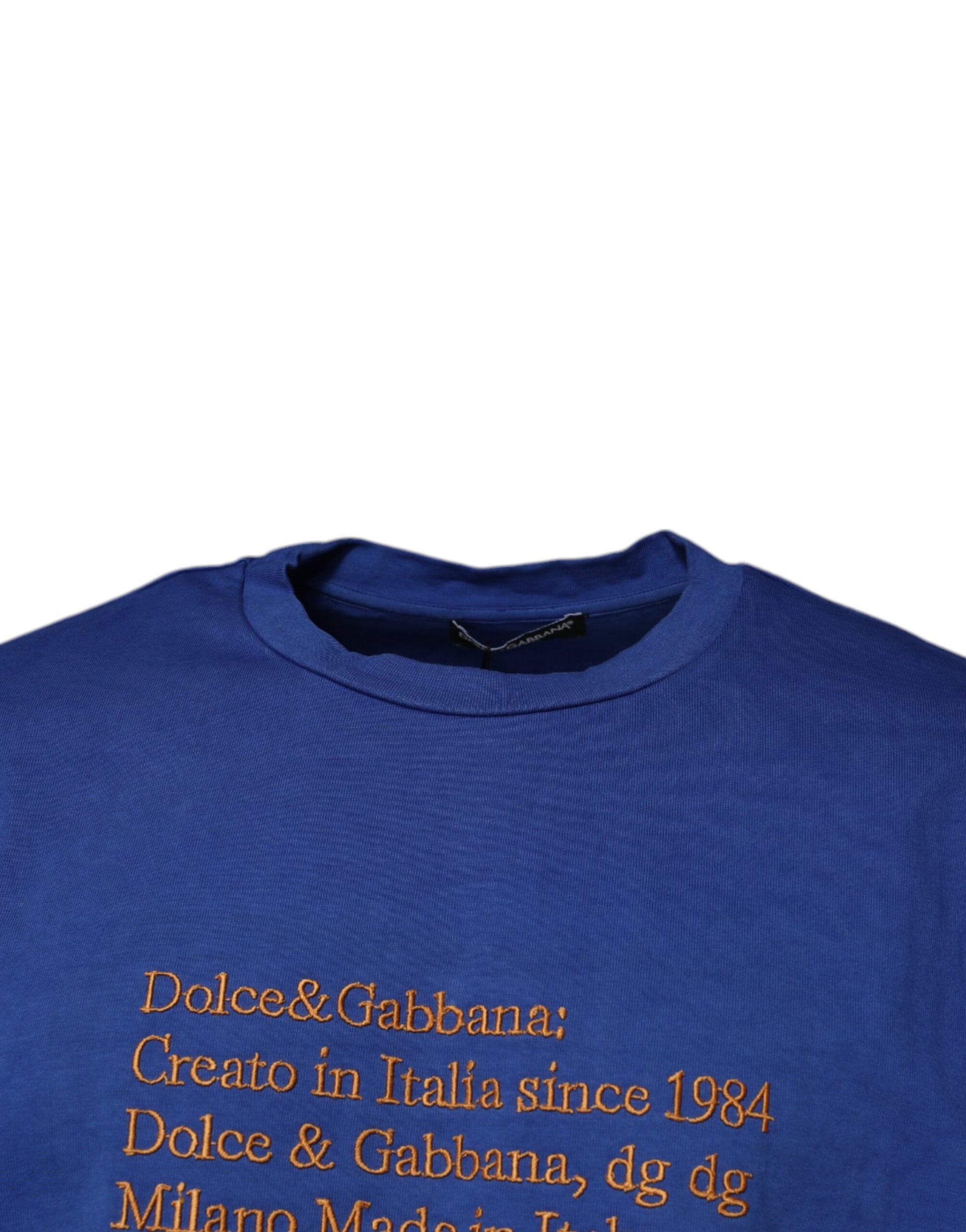 Dolce & Gabbana Blue T-Shirt for Men detail view