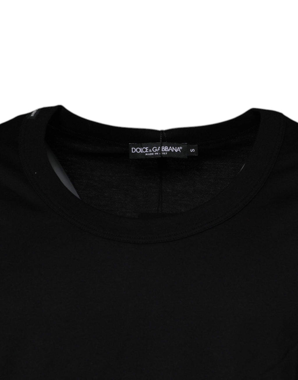 Dolce & Gabbana Black Sleeveless T-Shirt for Men detail view