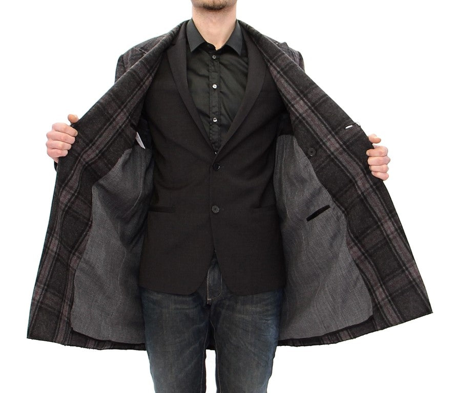 Dolce & Gabbana Grey Coat for Men detail view
