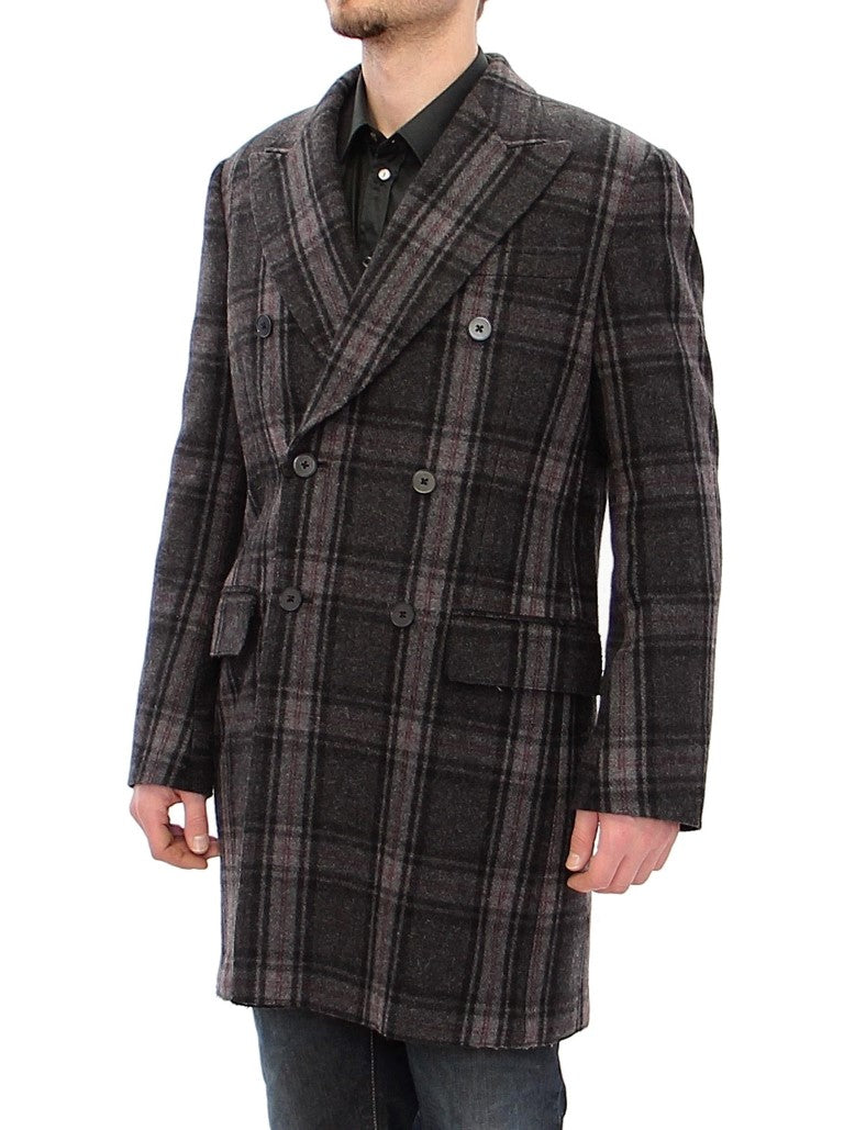 Dolce & Gabbana Grey Coat for Men side view