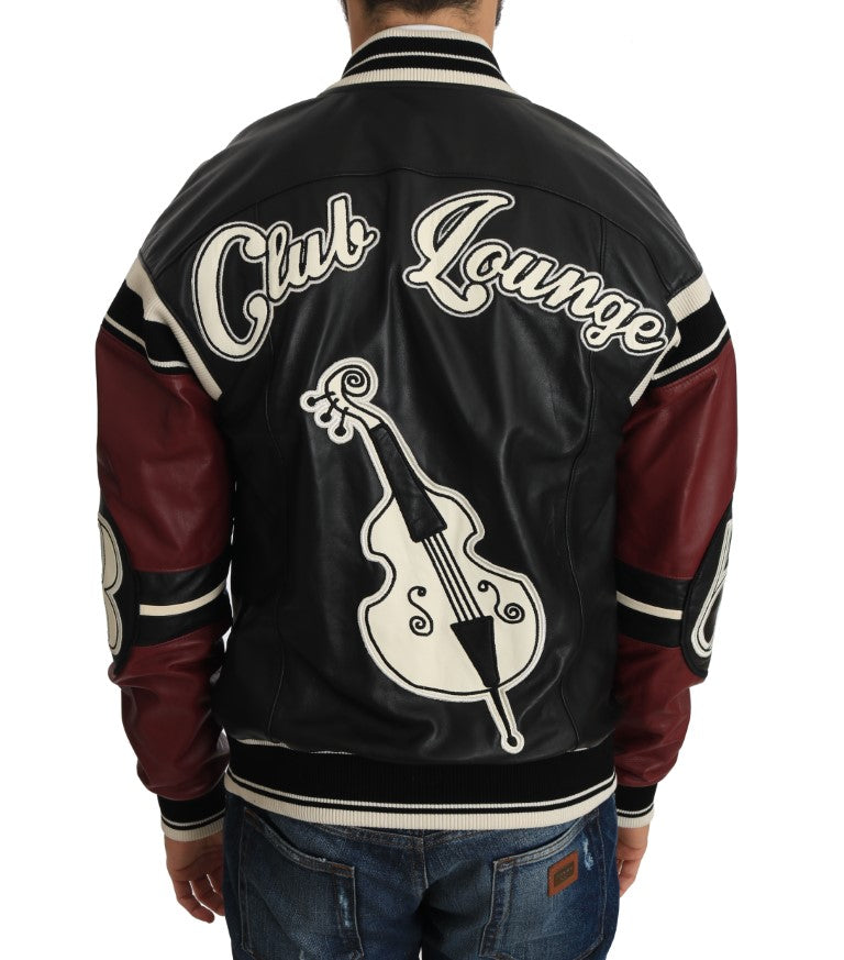 Dolce & Gabbana Black Bomber for Men detail view