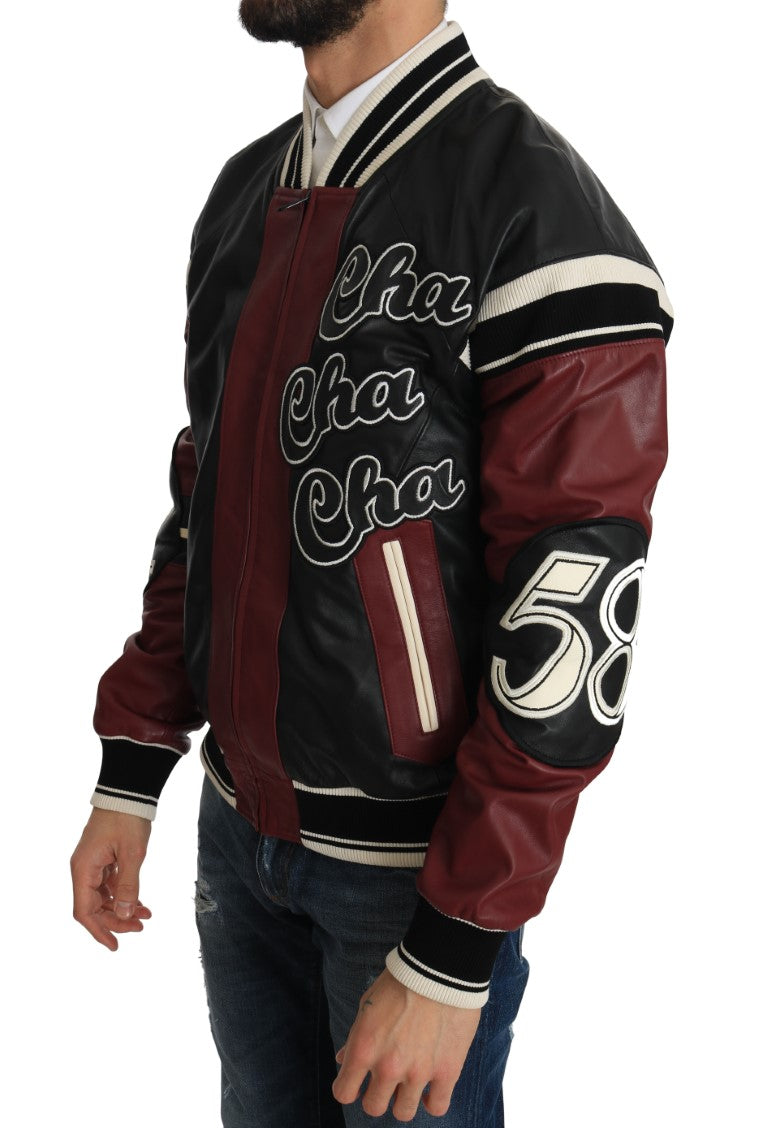 Dolce & Gabbana Black Bomber for Men side view