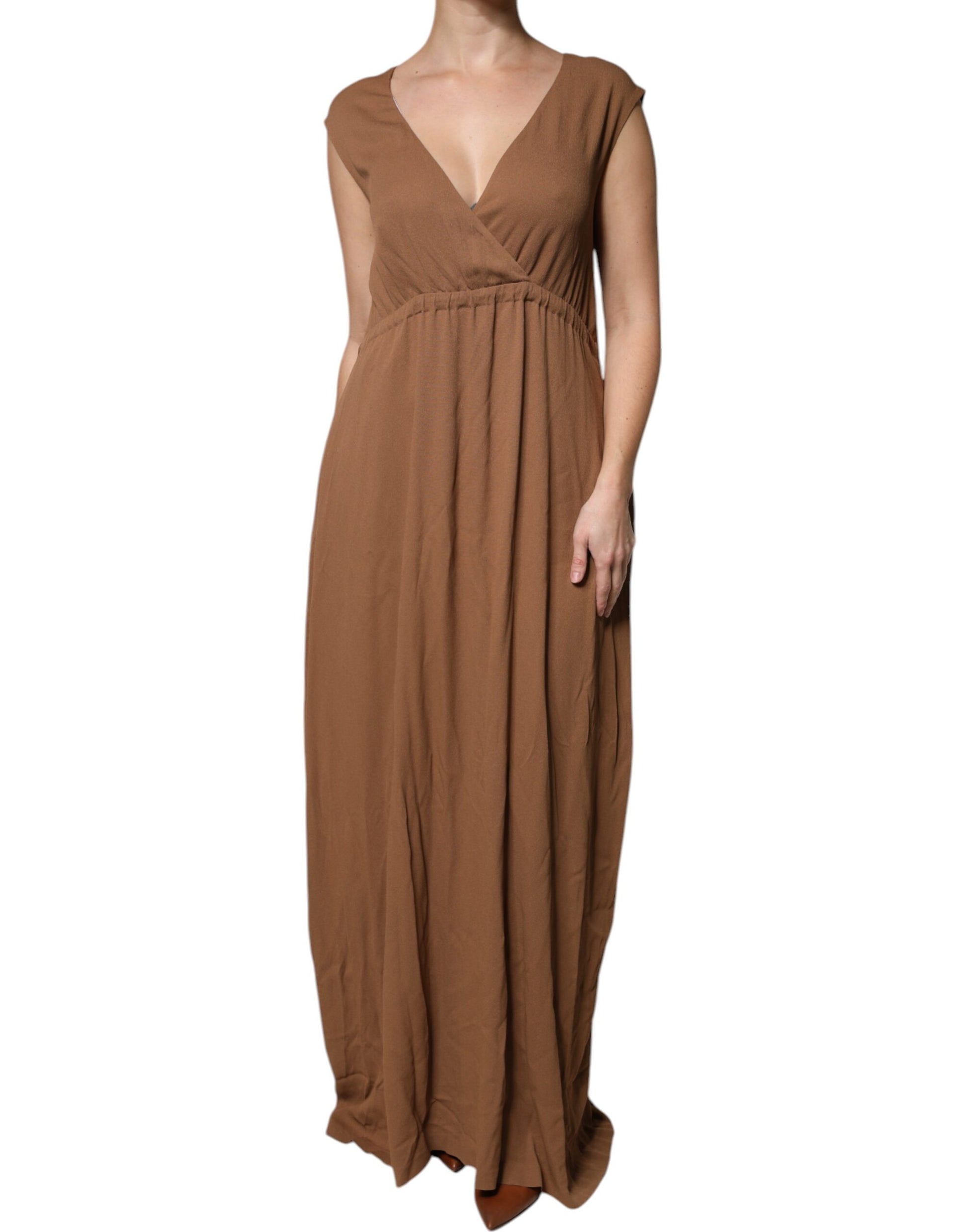 Fabiana Filippi Brown Long Dress for Women