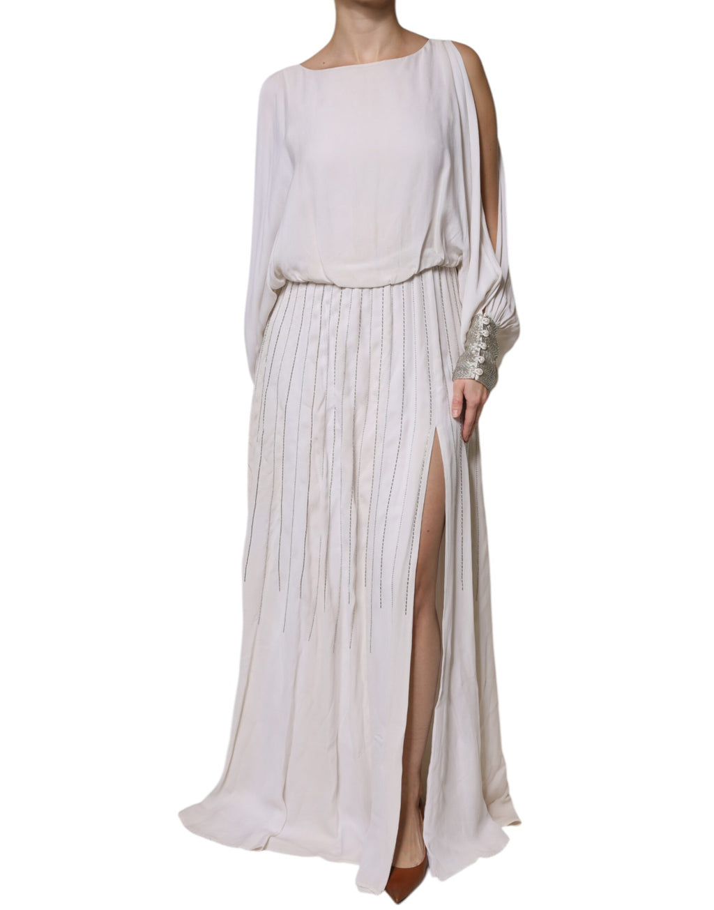 Christian Pellizzari White Long Dress for Women alternate view