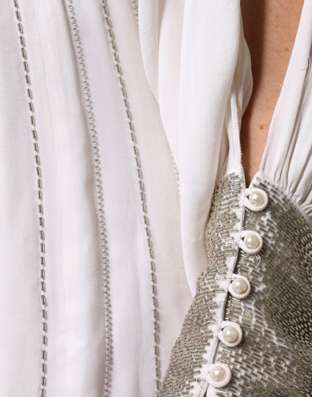 Christian Pellizzari White Long Dress for Women additional view