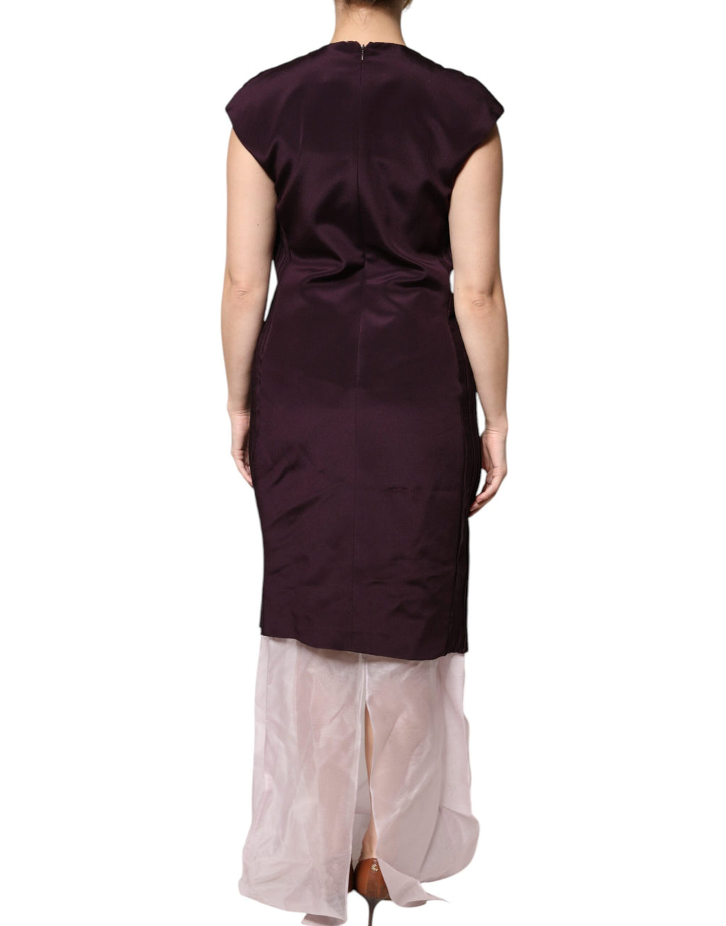 Barbara Casasola Brown Long Dress for Women side view