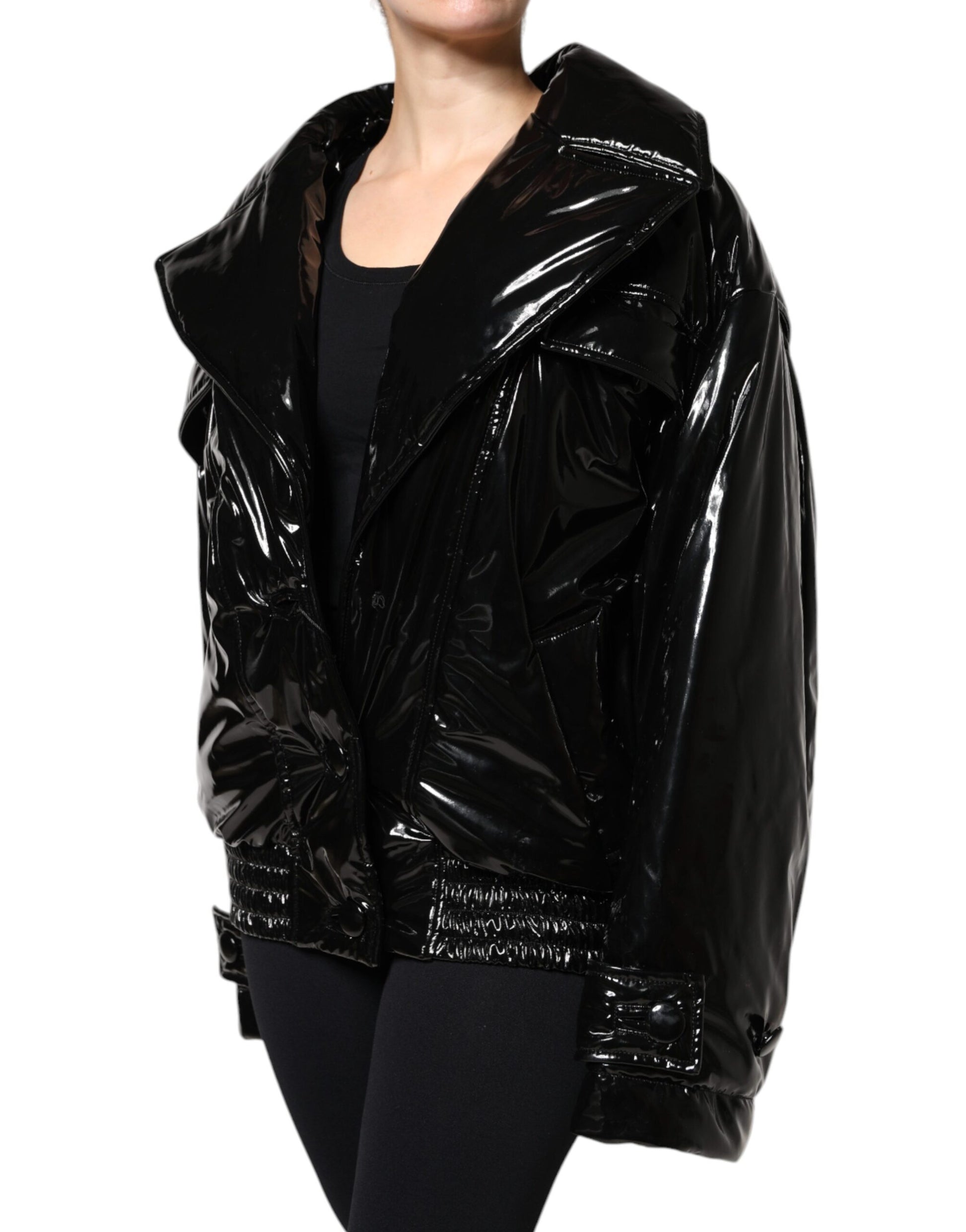 Dolce & Gabbana Black Shell Jacket for Women detail view