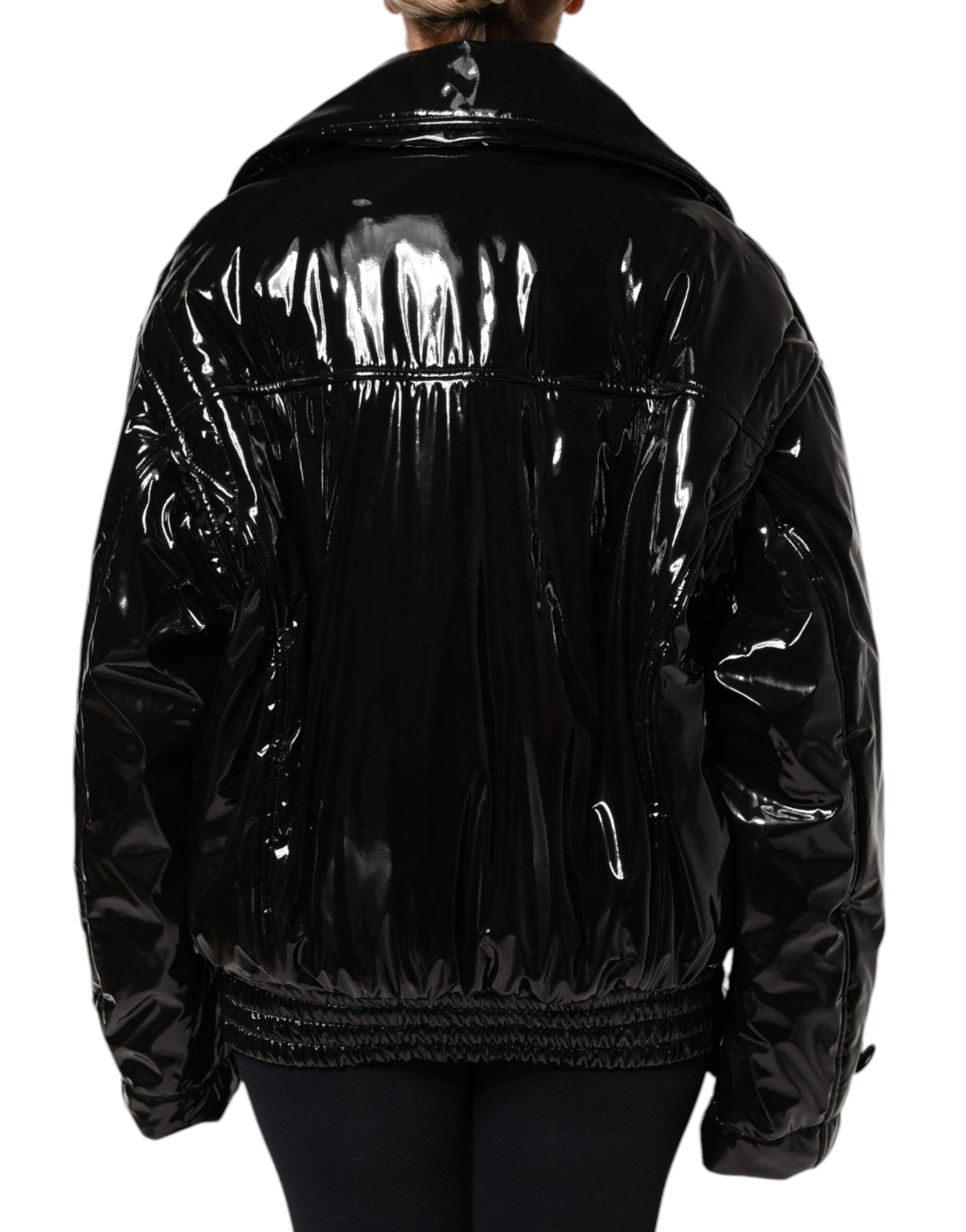 Dolce & Gabbana Black Shell Jacket for Women side view