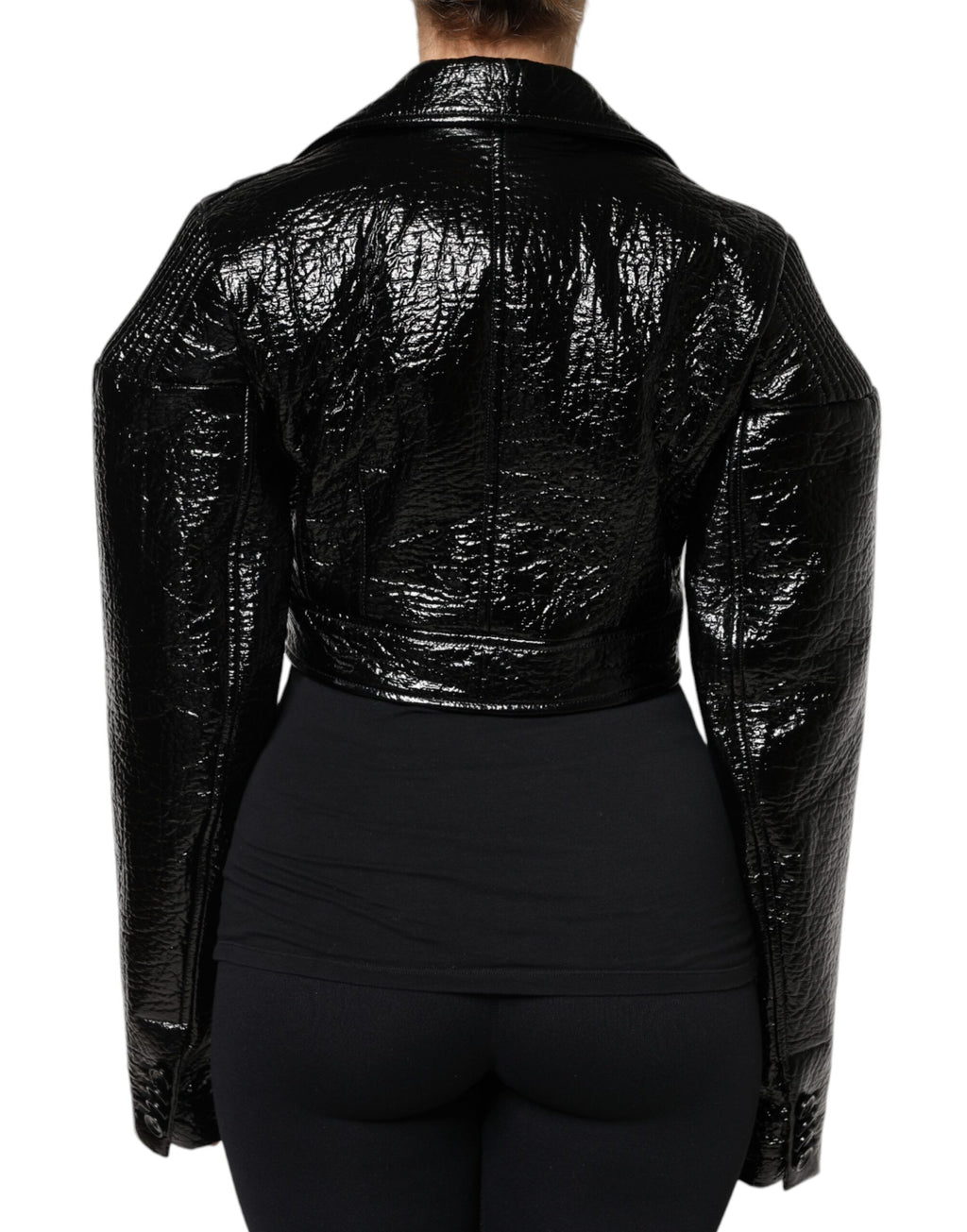 Dolce & Gabbana Black Coat for Women side view