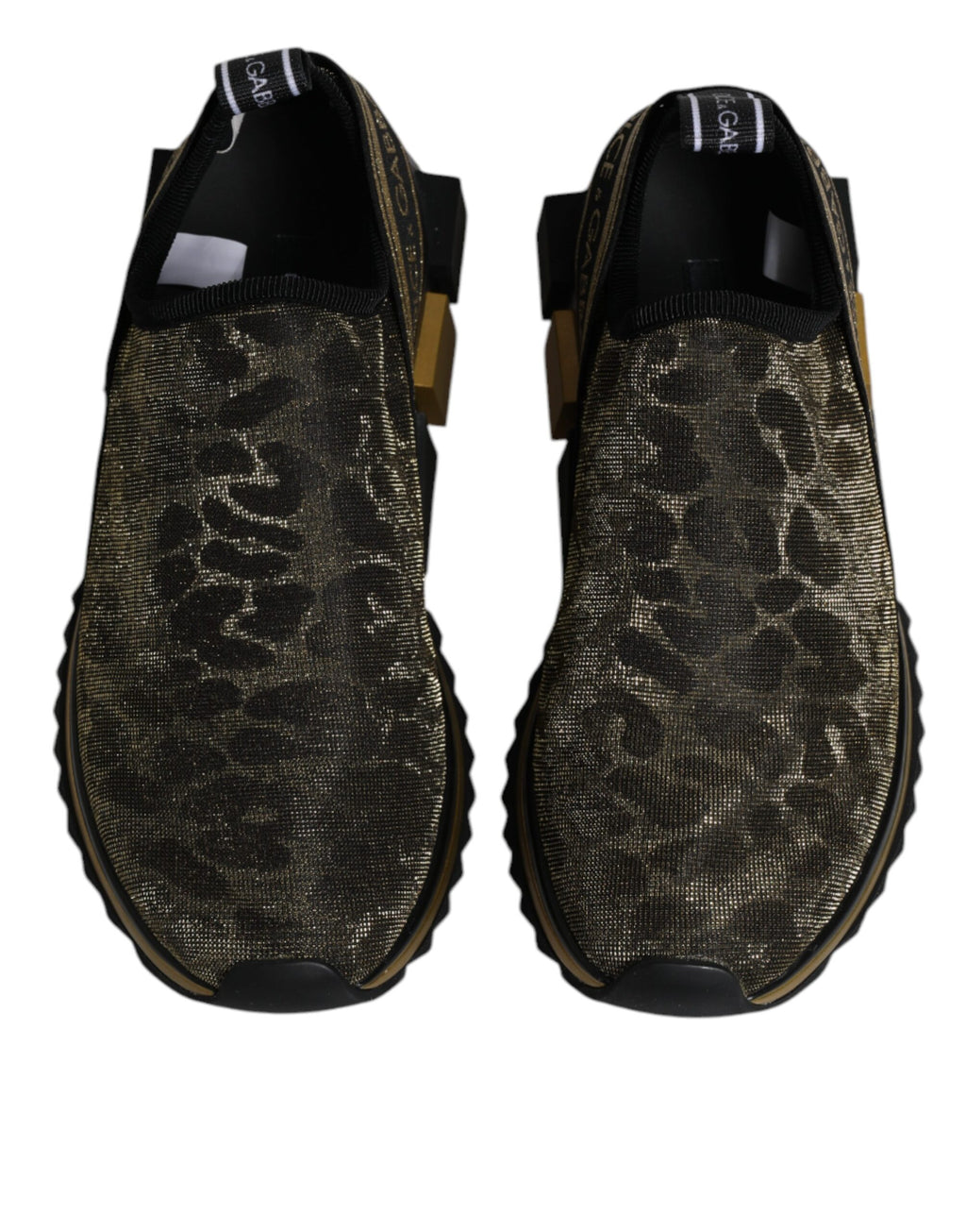 Dolce & Gabbana Gold Low Top Sneakers for Women detail view
