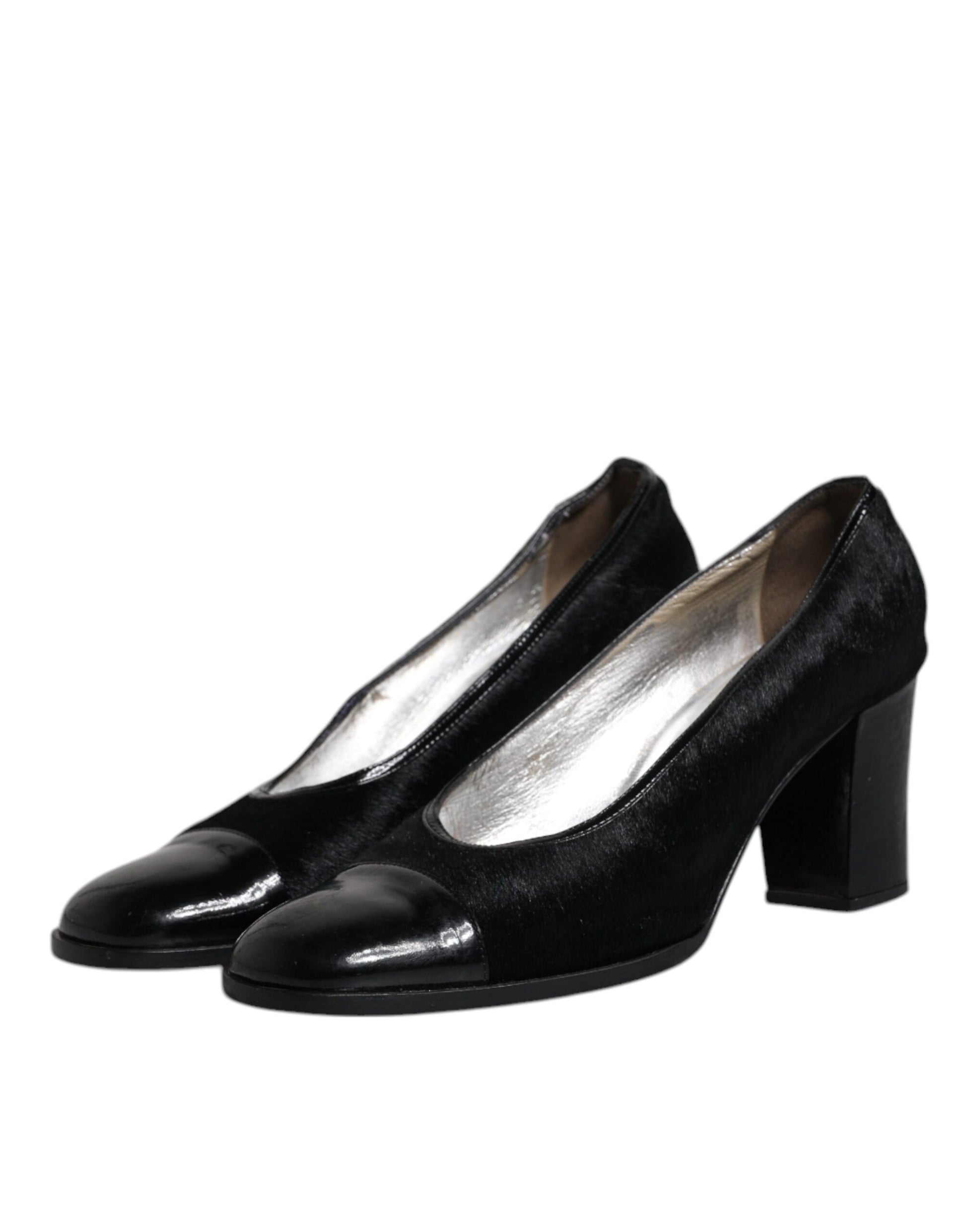 Dolce & Gabbana Black Mid Heel for Women side view