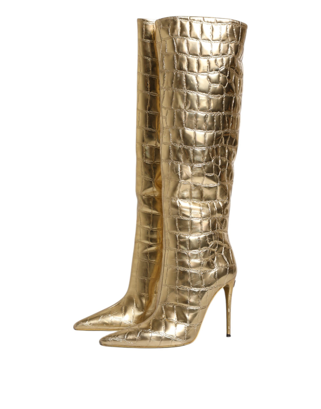 Dolce & Gabbana Gold High Heel for Women side view