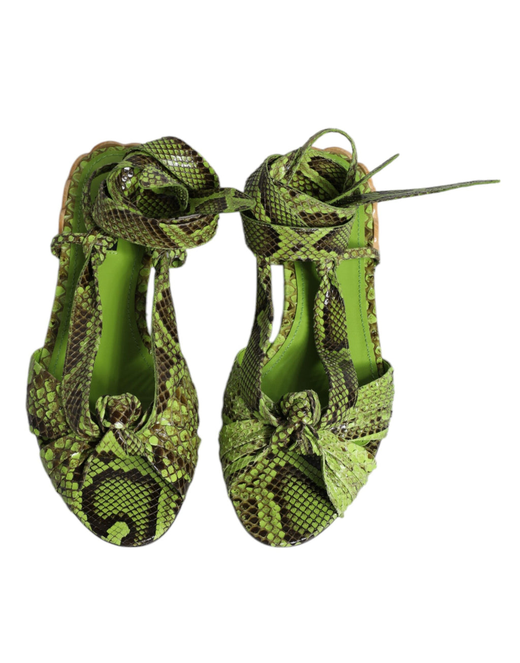 Dolce & Gabbana Green Slides for Women detail view