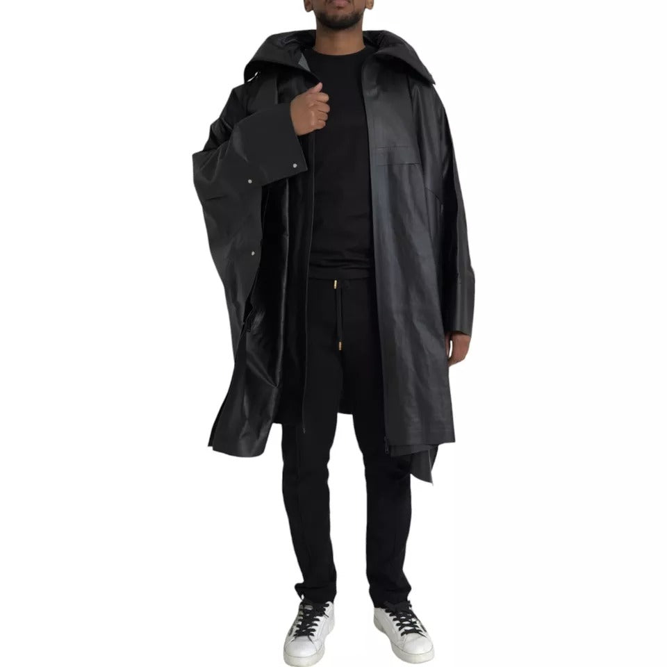 Bottega Veneta Black Trench Coats for Men detail view