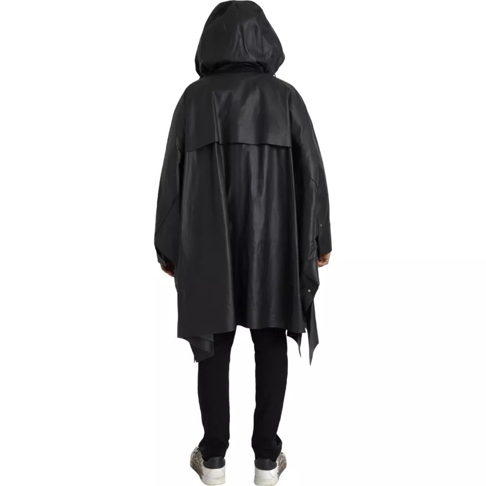 Bottega Veneta Black Trench Coats for Men side view