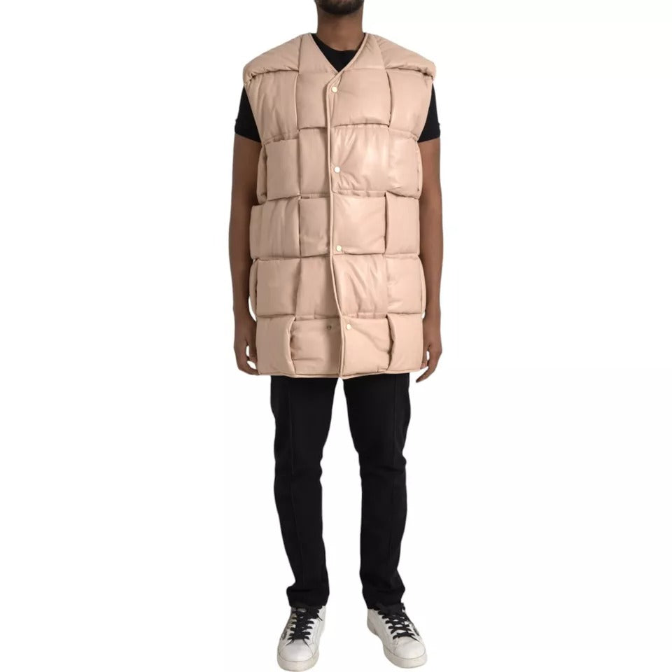 Bottega Veneta Beige Sleeveless Jacket for Men alternate view